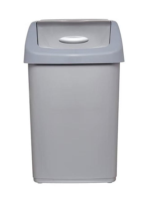 Flip-Top Waste Bin With Swing Lid Pearl Grey 20L