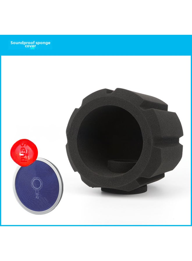 غطاء إسفنجي لميكروفون البث المباشر F2 - يمتص الصوت ويقلل الضوضاء، مضاد للرياح، مناسب للميكروفون الديناميكي والمكثف، يمنع انفجار الصوت - Image 1
