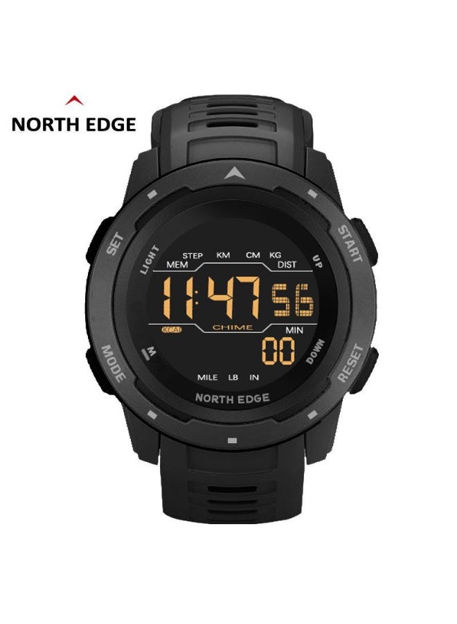 NORTH EDGE New Electronic Watch - Men's Sport Watch, Fashionable for Running, Sports and Swimming, Waterproof Watch