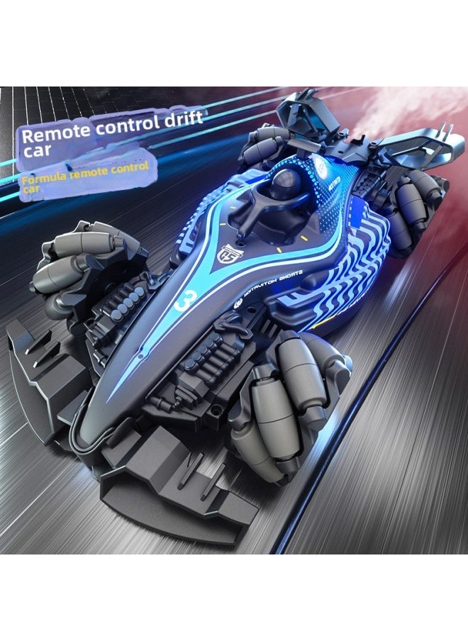 JJRC Simulation F1 Remote Control Car Spray Double Control Remote Control Car Stunt Formula Racing Magic Drift Car-Color:Red
