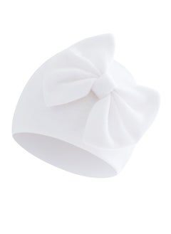 Generic Baby Soid Color Maruko Hat Headcarf Doughnut Girl Head Cap 6 month to 12 month White 