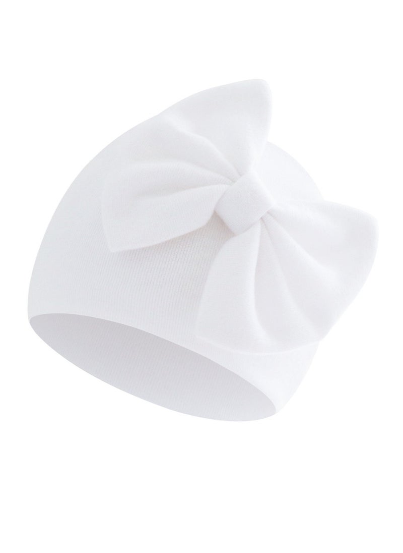 Generic Baby Soid Color Maruko Hat Headcarf Doughnut Girl Head Cap 6 month to 12 month White 