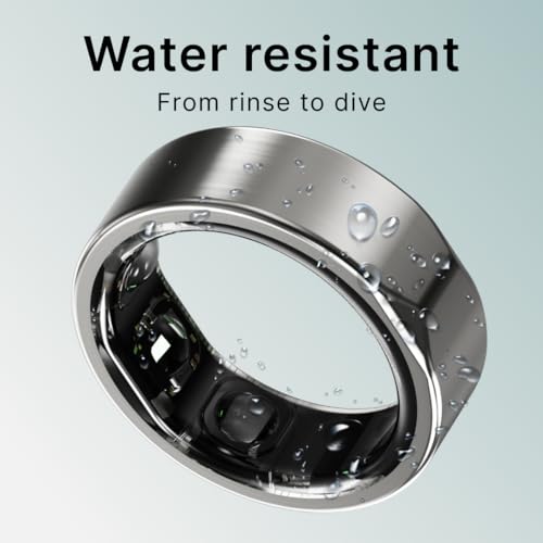 Leaf Halo Smart Ring | Health Tracker | Sleep, Fitness, Stress | Includes 30+ Workout Modes | Battery upto 10 Days | Buy Sizing Kit First | Track Steps, HRV, SPO2 & Periods | Lunar Silver - Size 10 - Image 3