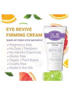 Belli Belli eye cream for brightening wrinkles dark circles anti-aging skin renewing and puff, Enriched Vitamin | Skin Smoothing | For All Skin Types & Pregnancy-safe Safe  - Image 4