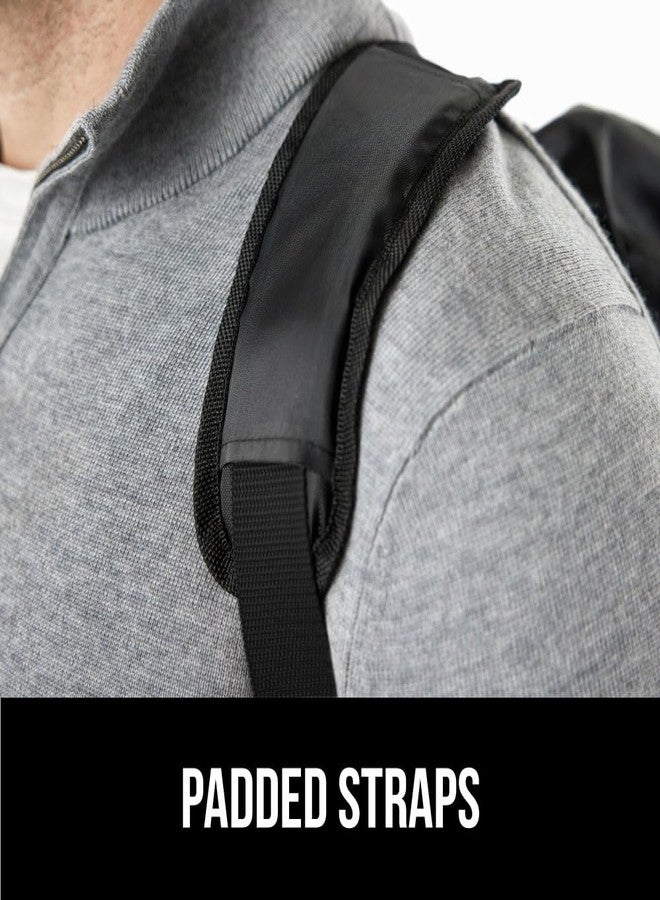 GORILLA GRIP Car Seat Travel Bag for Airplane Gate Check, Easy Carry Padded Backpack Bags Cover Carseats, Infant Baby Carriers and Toddler Booster Seats for Airport, Child Air Travels Essential, Black - Image 4