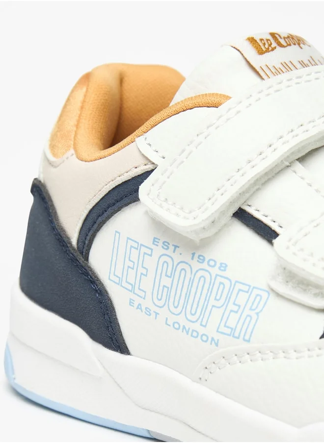 لي كوبر Boys' Colourblock Sneakers with Hook and Loop Closure