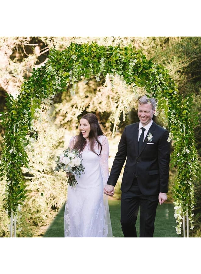 مومو بير نباتات اللبلاب الصناعي المتسلقة 12 خصلة بطول 87 قدمًا، أكاليل زهور صناعية بأوراق شجر صناعية معلقة لتزيين المنزل والمطبخ والحديقة والمكتب وحفلات الزفاف والديكور على الحائط - Image 3