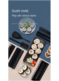 Y&D 10-Piece Sushi Maker DIY With Utensils Set Black  - Image 2
