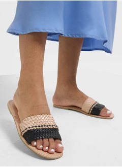 ELLA Striped Summer Flat Sandal  - Image 5