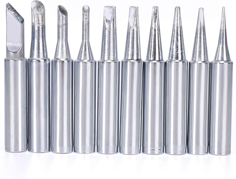 YIHUA 1201 LeadFree PreTinned Soldering Iron Tips 10PCS assortment in a set Compatible with YIHUA Soldering Stations and Irons Durable and LongLasting - Image 2