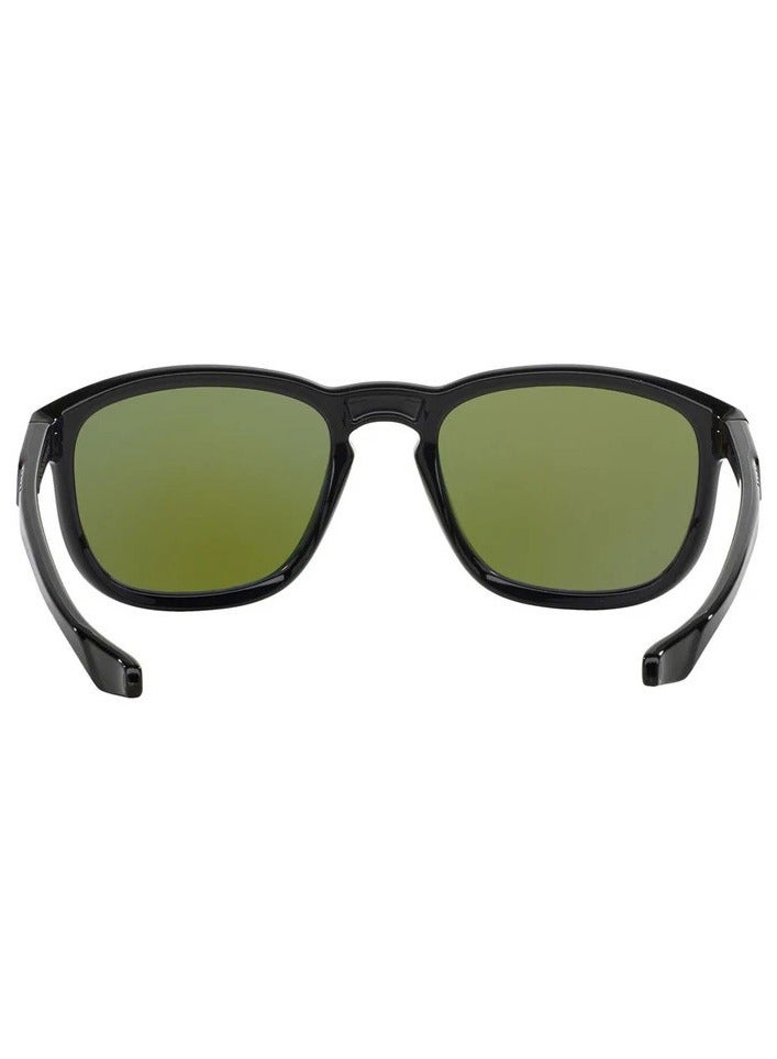 أوكلي نظارة شمسية مربعة كاملة الحواف للرجال - OO9223-13 - مقاس العدسة: 55 ملم - أسود - Image 4