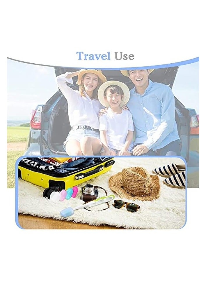 PROMASS Toothbrush Protective Cover, 5 Pack Travel Toothbrush Holders Portable Toothbrush Head Covers Colorful Toothbrush Cap Covers Toothbrush Travel Containers Silicone Toothbrush Covers Toothbrush - Image 5