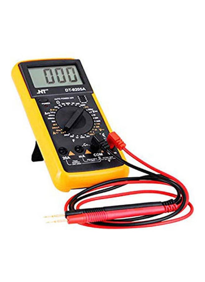 NIBEMINENT Dt9205A Digital Multimeter High Precision Range Electrical Maintenance Qk3013 Black/Yellow 