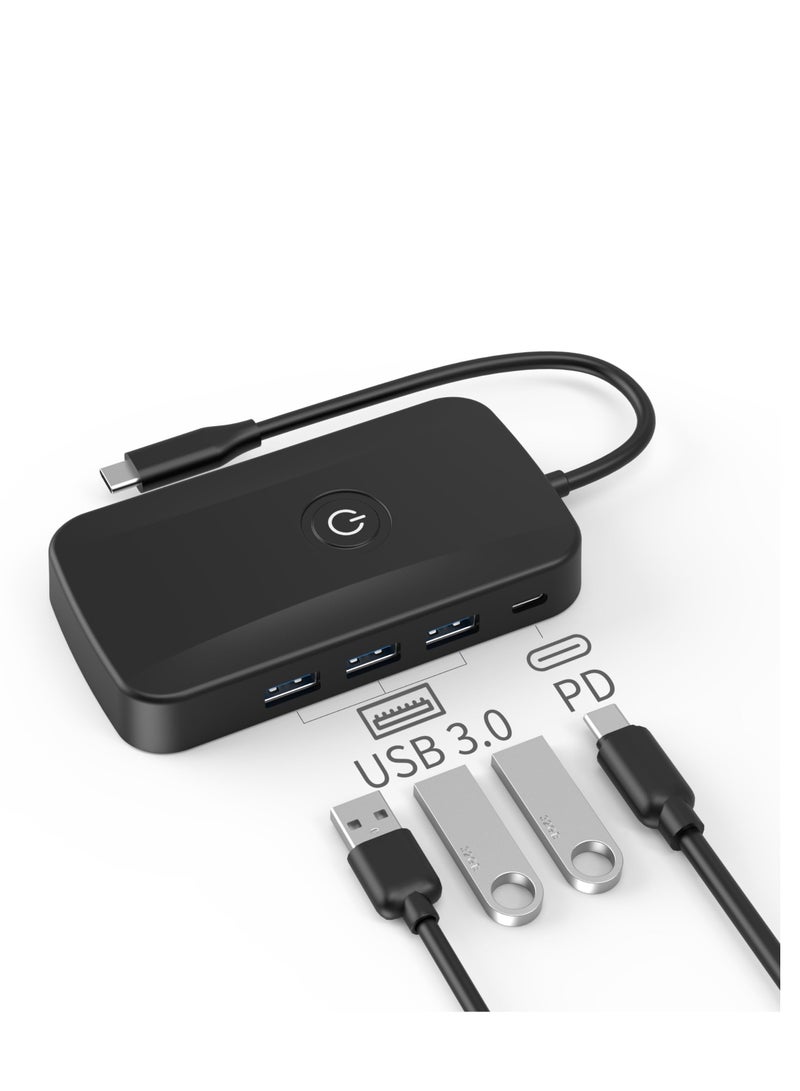 50m Wireless HDMI Transmitter and Receiver Kit, USB C to HDMI Adapter with 3 USB 3.0 Ports, PD 100W for Streaming to HDTV and Monitors - Image 2