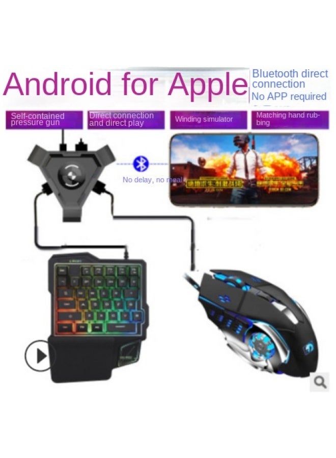 Hand Tour Android Chicken Keyboard Mouse Set Mobile Game Peripherals Chicken Throne - Image 1