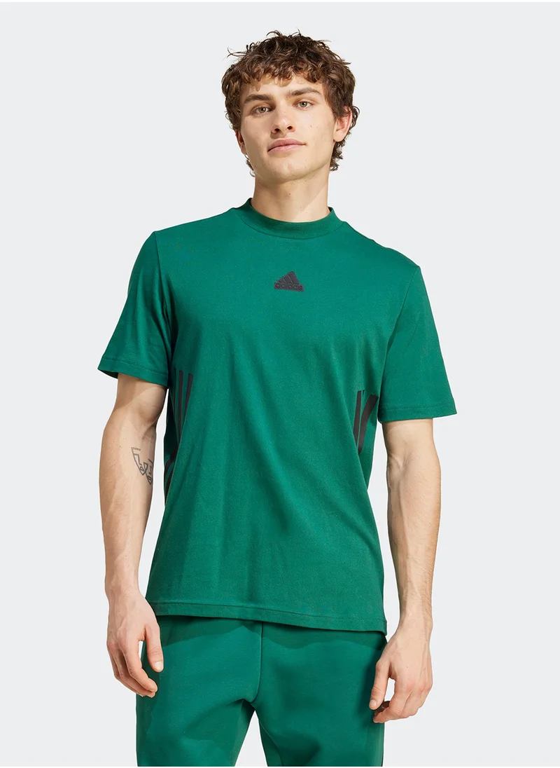 Adidas Future Icon 3 Stripe T-Shirt