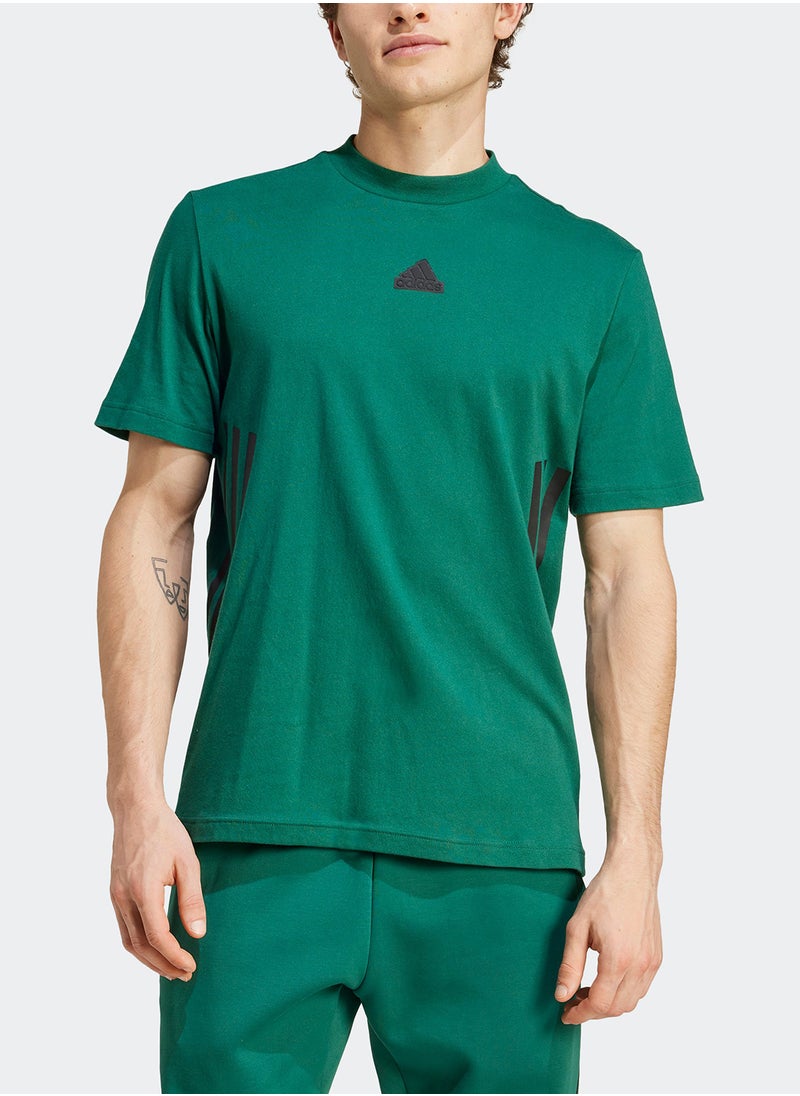 Adidas - Future Icon 3 Stripe T-Shirt - Image 1