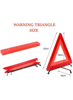 Scrolls Reflective Warning Triangle, Foldable Safety Warning Triangle for Roadside Breakdowns, Warning Triangle with Storage Box for Car Emergencies Accessories (1 pack)  - Image 4
