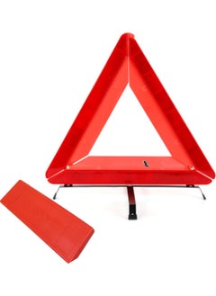 Scrolls Reflective Warning Triangle, Foldable Safety Warning Triangle for Roadside Breakdowns, Warning Triangle with Storage Box for Car Emergencies Accessories (1 pack)  - Image 2