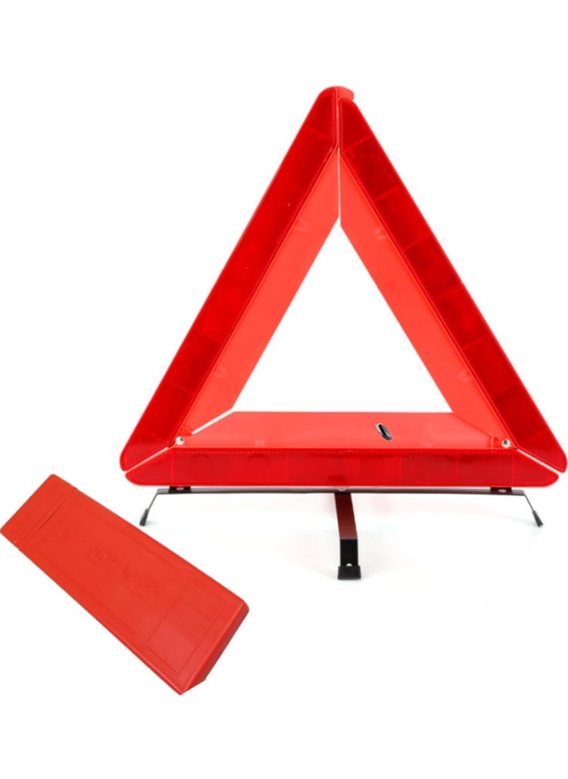 Scrolls - Reflective Warning Triangle, Foldable Safety Warning Triangle for Roadside Breakdowns, Warning Triangle with Storage Box for Car Emergencies Accessories (1 pack) - Image 1