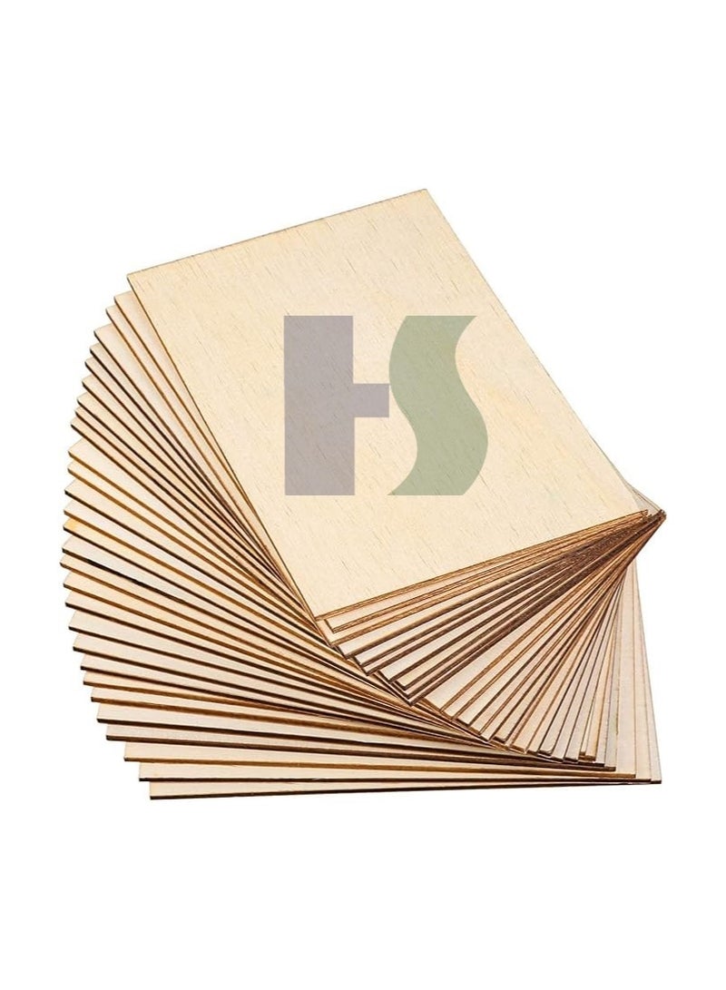Unfinished MDF BOARD, 15 Pack Plywood Sheets for Crafts, Craft Wood Board for House Aircraft Ship Boat Arts and Crafts, School Projects, (150x100x2mm) - Image 2