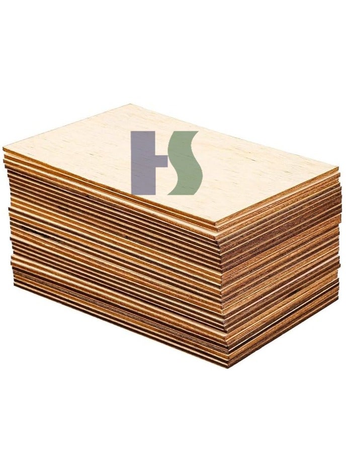 Unfinished MDF BOARD, 15 Pack Plywood Sheets for Crafts, Craft Wood Board for House Aircraft Ship Boat Arts and Crafts, School Projects, (150x100x2mm) - Image 3