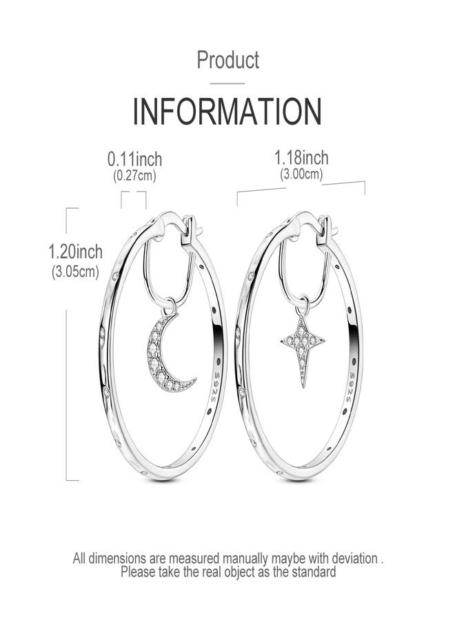 NARMO 925 Sterling Silver Hoop Earrings for Women Hypoallergenic Lightweight Simple Huggie Hoop Earrings Twisted Hoop Earrings Colorful Cubic Zirconia Hoop Earrings Rainbow Hoop Earrings, Silver, - Image 3