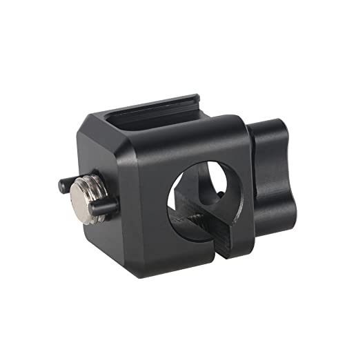 NICEYRIG 15mm Rod Holder to Cold Shoe Compatible with ARRI Thread Applicable for EVF Mount Follow Focus Microphone - 494 - Image 1