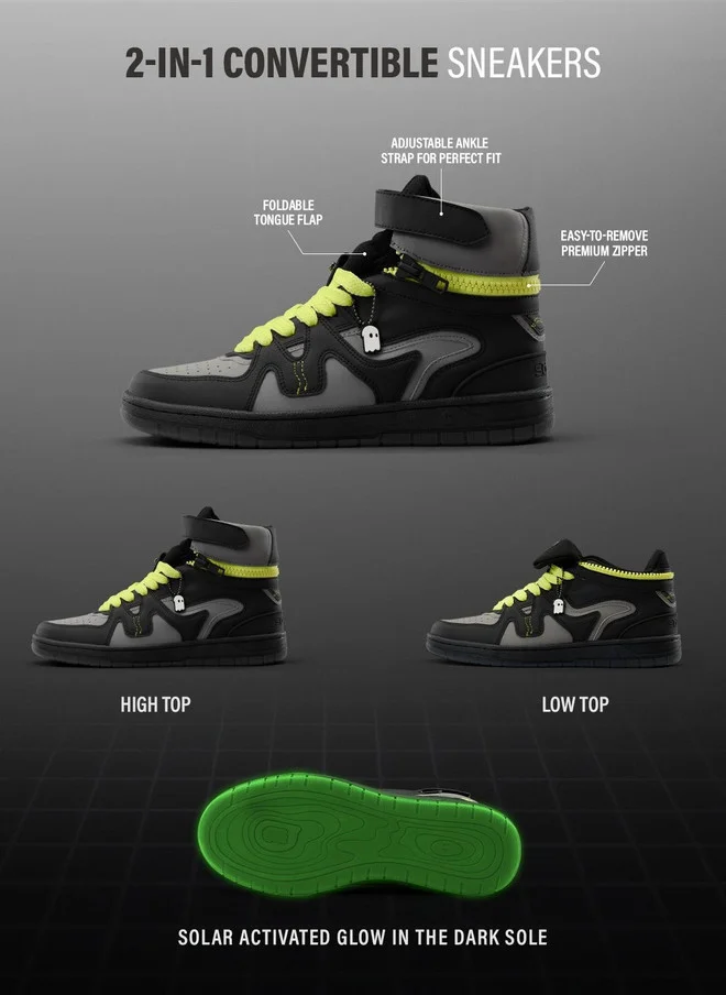 The Souled Store  2 in 1 Convertible High-Top Sneakers  | Best Price UAE