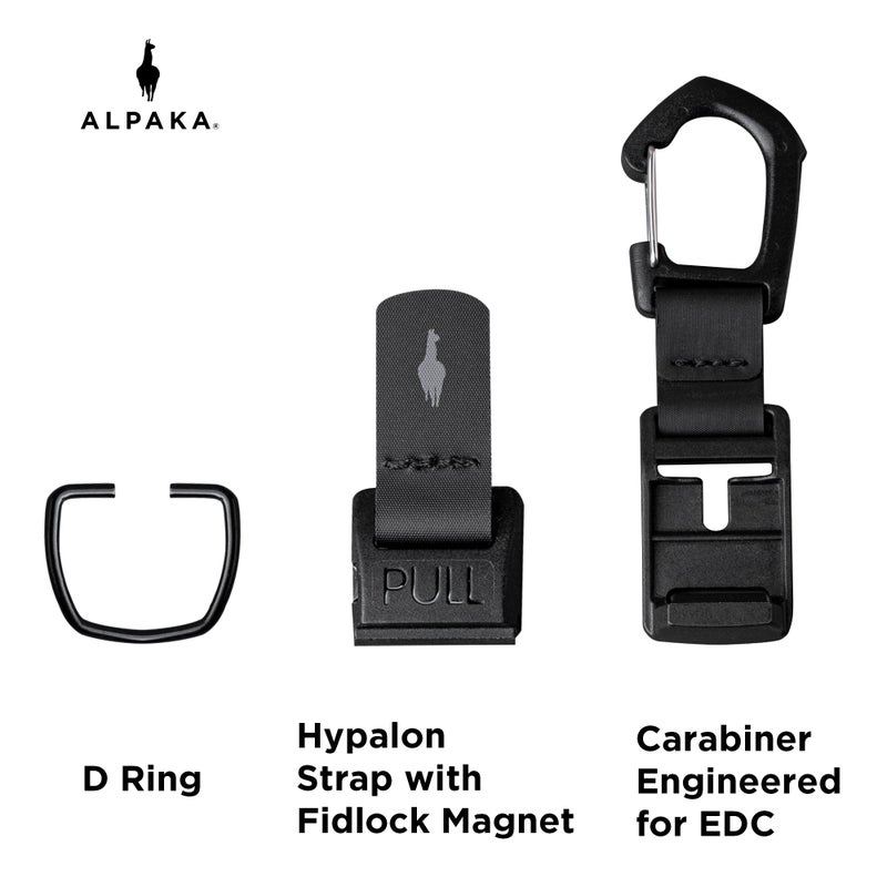 ALPAKA HUB Carabiner: Quick Release Keychain with Magnetic Belt Clip - EDC Carabiner for Keys - Tactical Gear & Backpack Accessories - Attach to ALPAKA Sling Bag, Belt Loops, and More - Image 3