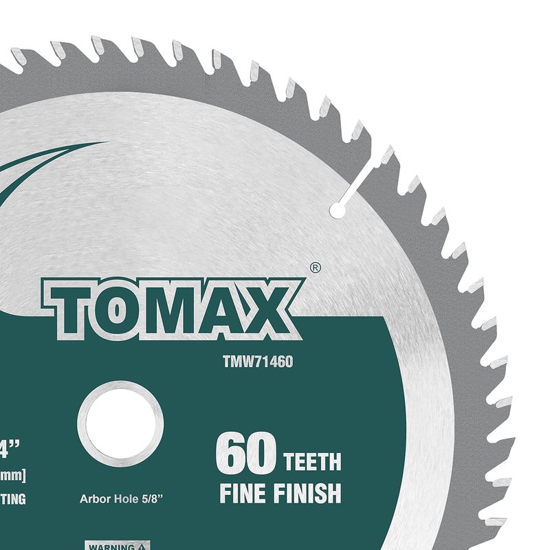 TOMAX 7-1/4-Inch 60 Tooth ATB Finishing Saw Blade with 5/8-Inch DMK Arbor - Image 4