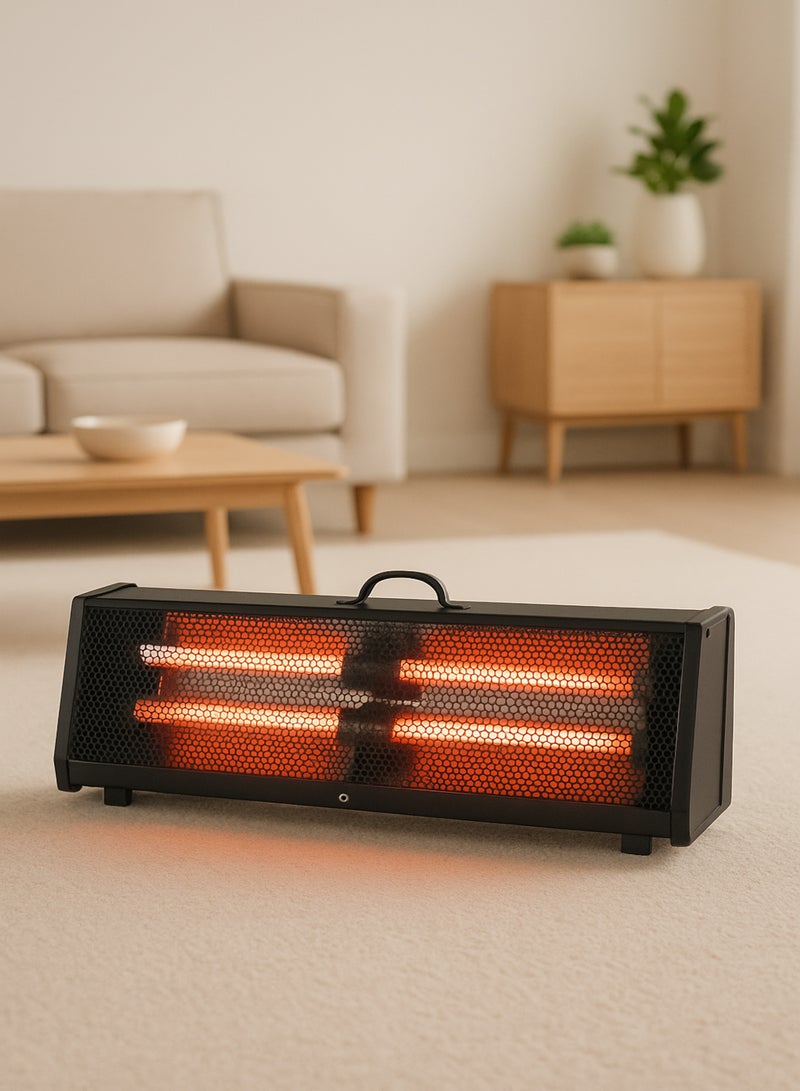 Home Master Home Electric Heater 1600W – Model HM-2680 – Modern and Elegant Design for Fast and Safe Heating – Balanced Heat Distribution with 2 Heating Tubes and a Durable High-Quality Body - Image 1