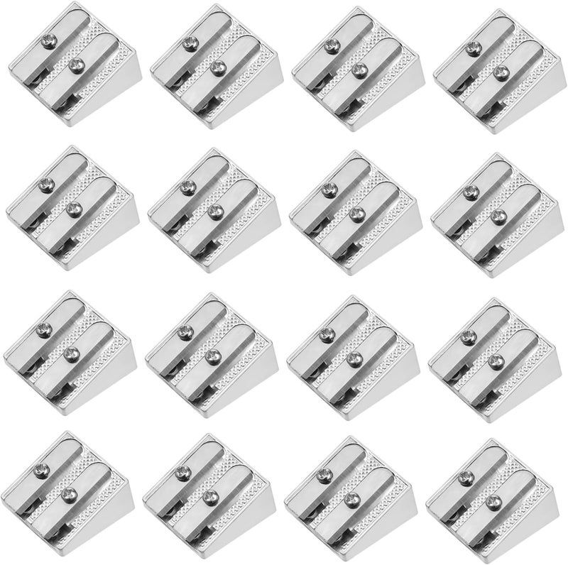 Cost effective upgraded craftsmanship Veemoon 16pcs Mini Pencil Sharpener Double Holes Aluminum Alloy Manual Sharpening Tool for Eyeliner Crayons Office Wide use compliant quality All preference matching build Surface safe Pre-sale confirmed stock Cross product combo compatible Workday cycle fulfillment Trusted all-purpose quality Foldable Lightweight All-in-one local deliver plan Slow wear optimized quality Longevity optimized build Domestic distribution ready Intra-city fast distribution Standard fit Classic practical design Fade proof Practical experience crafted Light & heavy use compatible Simple practical structure All-round unified build Replaceable parts Easy store & transit build Multi-budget available picks - Image 1