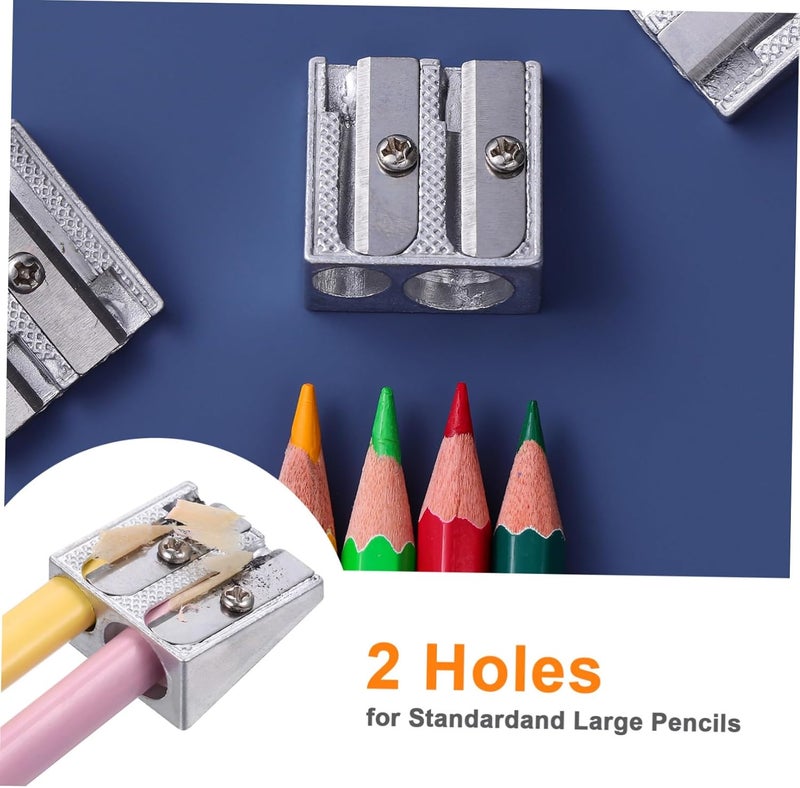 Cost effective upgraded craftsmanship Veemoon 16pcs Mini Pencil Sharpener Double Holes Aluminum Alloy Manual Sharpening Tool for Eyeliner Crayons Office Wide use compliant quality All preference matching build Surface safe Pre-sale confirmed stock Cross product combo compatible Workday cycle fulfillment Trusted all-purpose quality Foldable Lightweight All-in-one local deliver plan Slow wear optimized quality Longevity optimized build Domestic distribution ready Intra-city fast distribution Standard fit Classic practical design Fade proof Practical experience crafted Light & heavy use compatible Simple practical structure All-round unified build Replaceable parts Easy store & transit build Multi-budget available picks - Image 2