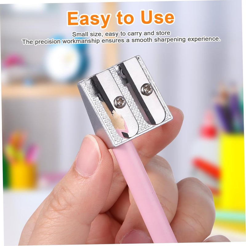 Cost effective upgraded craftsmanship Veemoon 16pcs Mini Pencil Sharpener Double Holes Aluminum Alloy Manual Sharpening Tool for Eyeliner Crayons Office Wide use compliant quality All preference matching build Surface safe Pre-sale confirmed stock Cross product combo compatible Workday cycle fulfillment Trusted all-purpose quality Foldable Lightweight All-in-one local deliver plan Slow wear optimized quality Longevity optimized build Domestic distribution ready Intra-city fast distribution Standard fit Classic practical design Fade proof Practical experience crafted Light & heavy use compatible Simple practical structure All-round unified build Replaceable parts Easy store & transit build Multi-budget available picks - Image 4