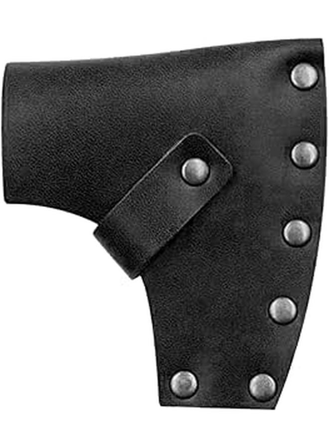 Handcrafted Cowhide Axe Sheath Leather Hatchet Cover Protective Sleeve for Camping Outdoor - Image 1
