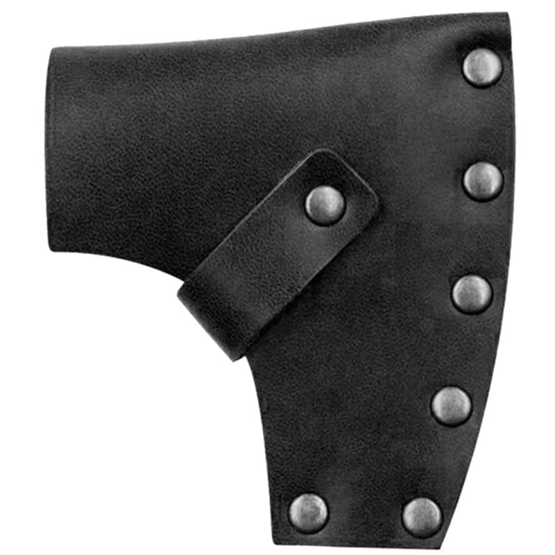 Handcrafted Cowhide Axe Sheath Leather Hatchet Cover Protective Sleeve for Camping Outdoor - Image 2