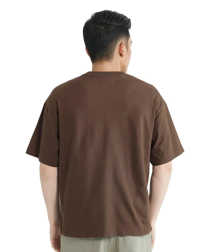 Rare Rabbit Men's Graphic Print Oversized T-Shirt