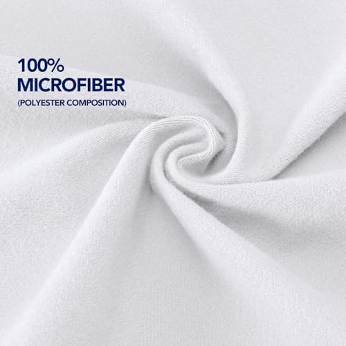 PureFit Stretchy Box Spring Cover Queen - Elastic Fitted Box Spring Wrap Around 4 Sides, Wrinkle & Fading Resistant Fits Queen Size Beds, White - Image 5