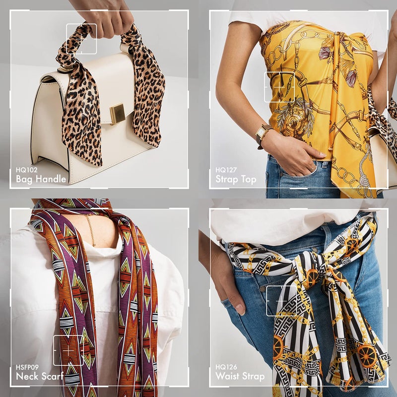 Red by Kiss Edge Laying Scarf Wrap for Hair Edge Silky Satin Scarf 4 PACK - Image 5