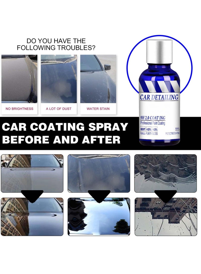Excefore Ceramic Coating for Cars, High Gloss Ceramic Car Coating Kit, Car Detailing Kit, Car Paint Scratch Repair, Water Spot Remover for Cars, Anti-scratch Car Polish Exterior Care Paint Sealant (1Pcs) - Image 4