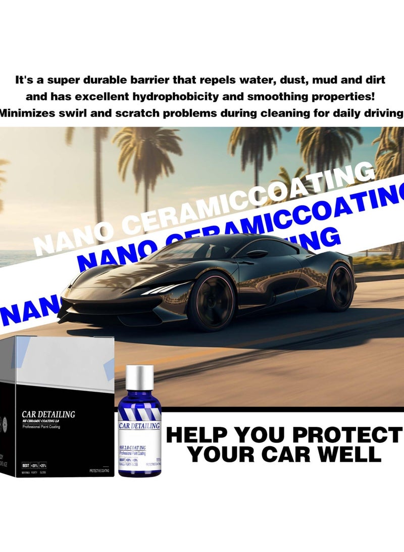 Excefore Ceramic Coating for Cars, High Gloss Ceramic Car Coating Kit, Car Detailing Kit, Car Paint Scratch Repair, Water Spot Remover for Cars, Anti-scratch Car Polish Exterior Care Paint Sealant (1Pcs) - Image 3