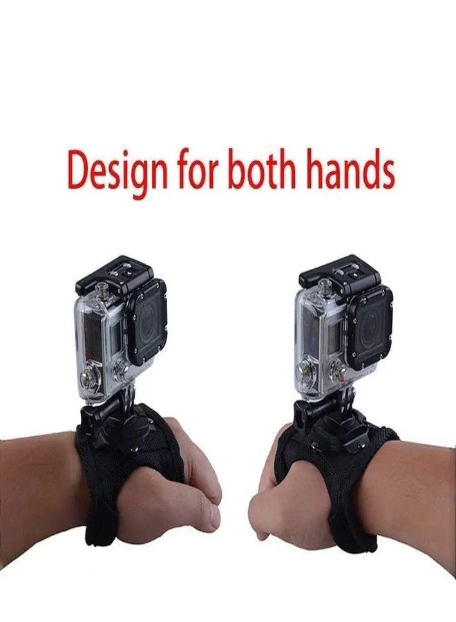 OAHU 360 Degree Rotation Glove Style Band Wrist Strap Mount Strip Belt for GOPRO Hero 6/5/ 5 Session/ 4 Session/ 4/3+/ 3/2/ 1, Xiaoyi and Other Action Cameras, with Long Handle Screw - Image 4