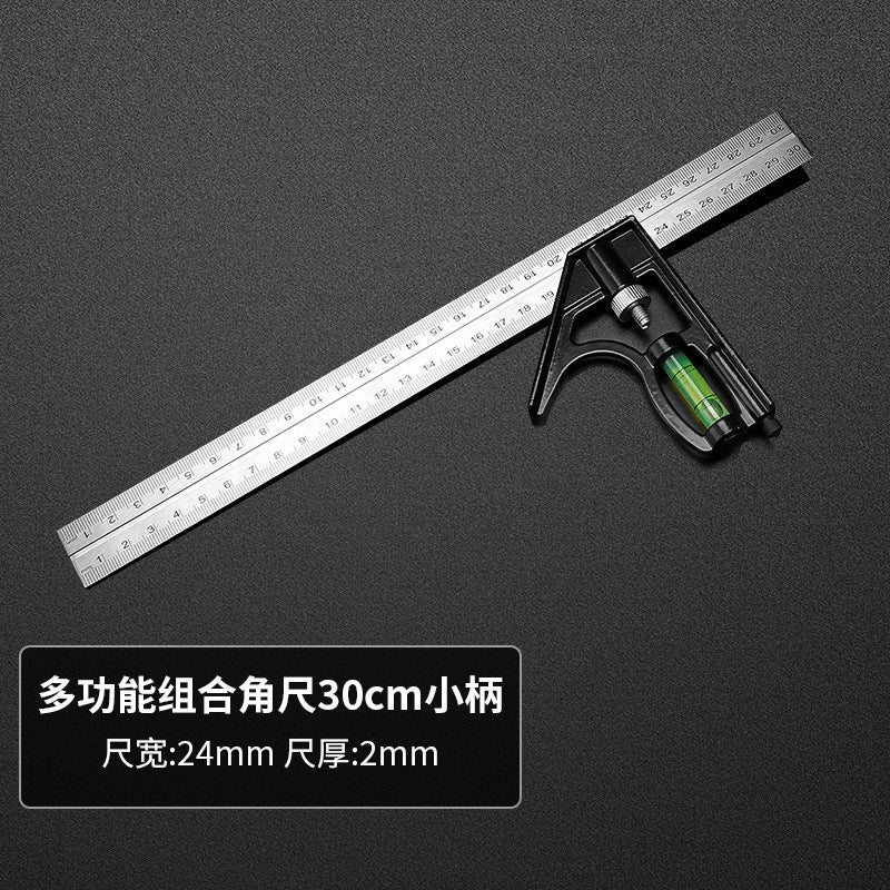 Stainless Steel L-Shaped Square Large 90 Degree Angle Ruler Small handle combination square 30CM 