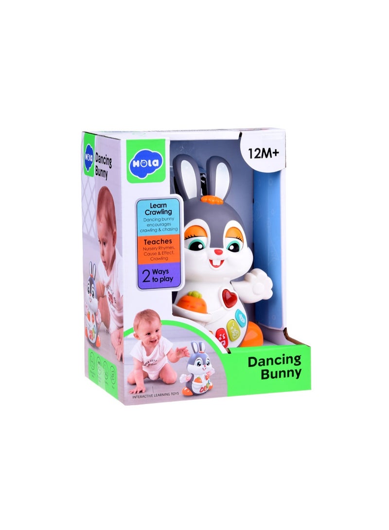 Hola Dancing Bunny - Interactive Toy with Music, Dancing, Flapping Ears, and Sound Effects, Promotes Crawling, Motor Skills, and Cognitive Development for Toddlers 12M+ - Image 1