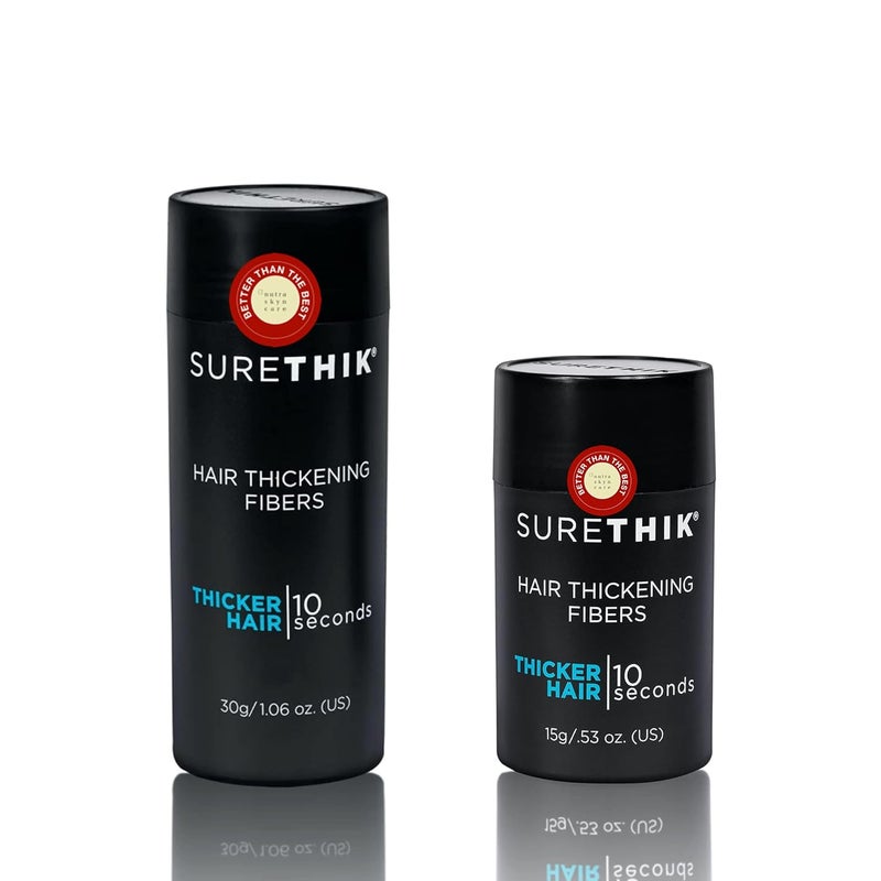 SureThik Hair Thickening Fibers 30g  15g Black - Image 1