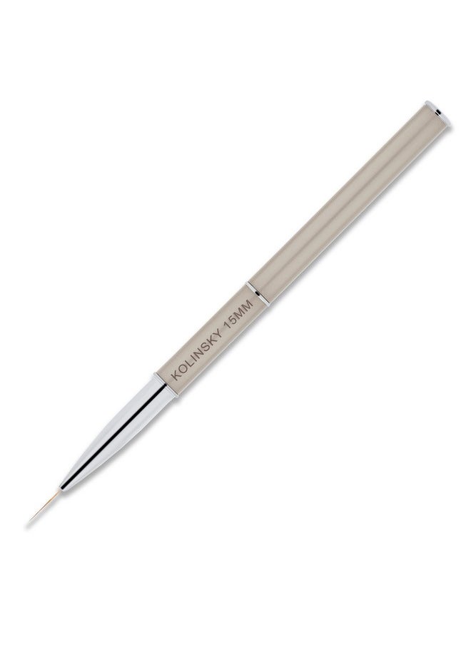 Beaute Galleria 1 Piece Kolinsky Sable Nail Art Liner Striping Brush For Thin Fine Line Drawing Detail Painting Striping Blending One Stroke Acrylic Nail Art Brush (Size 15Mm) - pzsku/Z1619561C02CE8C5B21AFZ/45/_/1719251037/e9aea43f-4e70-4024-878f-8ef670131527