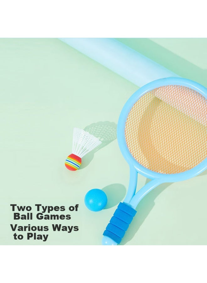 Yijan Children's Badminton Racket Toy, Outdoor Sports Tennis Racket Toy For Boys And Girls, 2 Rackets + 4 Balls - Image 3