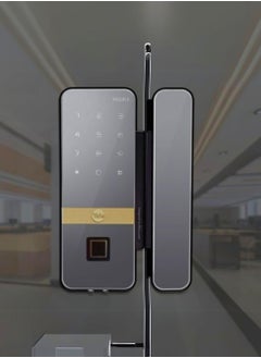 ييل قفل باب زجاجي للوصول بدون مفتاح قفل باب زجاجي YDG413A تكامل تطبيق رمز PIN لبصمة الإصبع مع القفل التلقائي إنذار التلاعب، طاقة الطوارئ، بطارية منخفضة، تصميم أنيق، أمان باب زجاجي.  - Image 2