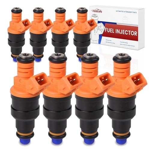 TSSLIIN Set of 8 Fuel Injectors Compatible withFord withLincoln withMercury Vehicles 46L 50L 54L 58L E150 E250 E350 F150 F250 F350 withMustang Replace OE 0280150943 - Image 1